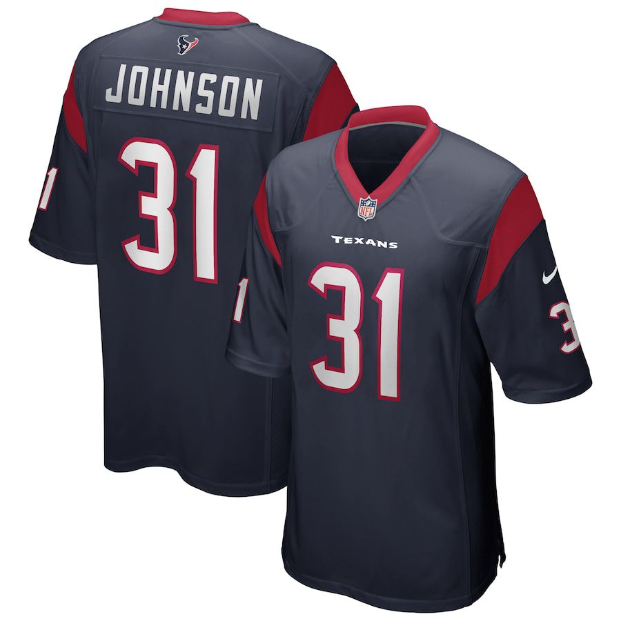 Men Houston Texans #31 David Johnson Nike Navy Game Player NFL Jersey->houston texans->NFL Jersey
